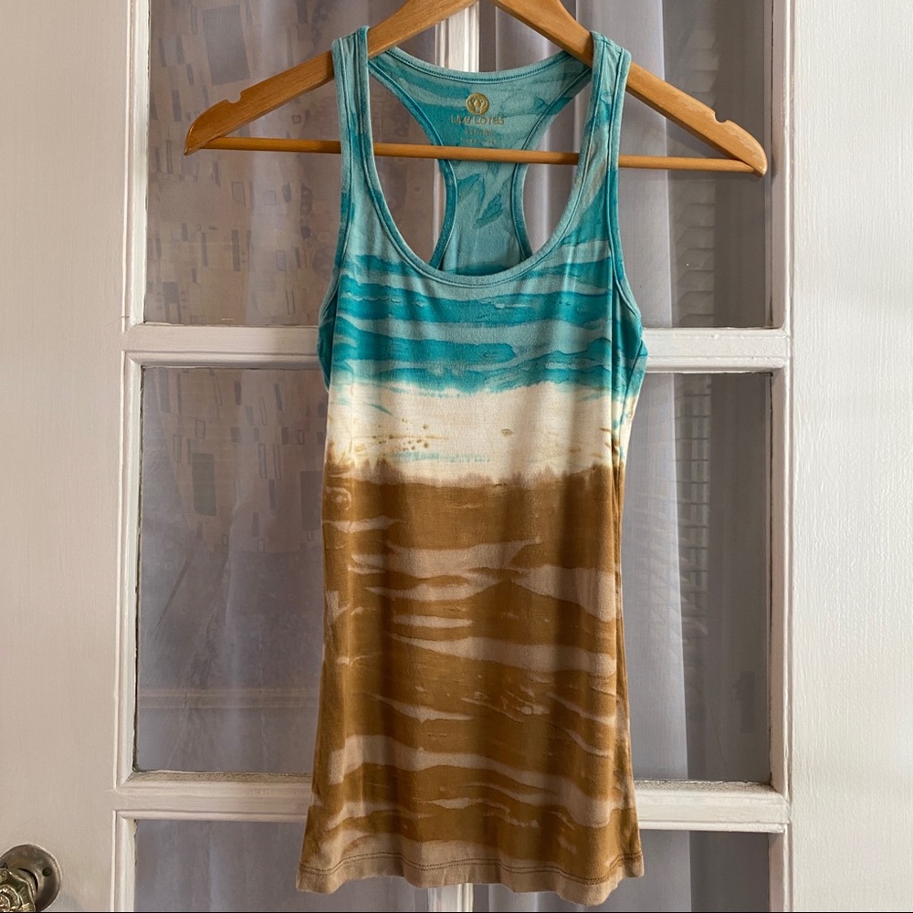 Lily Lotus Tie Dye Bamboo Racerback Tank